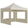 Carpa plegable profesional con paredes aluminio crema 3x3 m 3