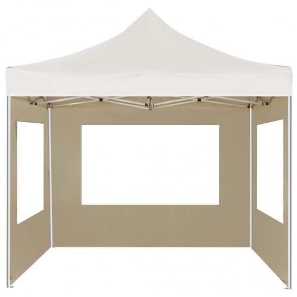 Carpa plegable profesional con paredes aluminio crema 3x3 m M 5