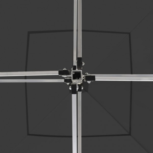 Tenda dobrável profissional c/ paredes alumínio 3x3m antracite M 2