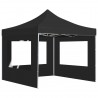Carpa plegable profesional con paredes aluminio antracita 3x3 m 4