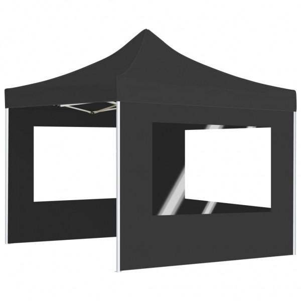 Carpa plegable profesional con paredes aluminio antracita 3x3 m M 5