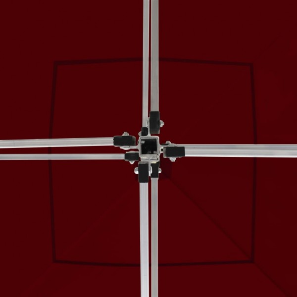 Carpa plegable profesional y paredes aluminio rojo tinto 3x3m M 2