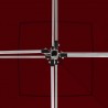 Carpa plegable profesional y paredes aluminio rojo tinto 3x3m 2
