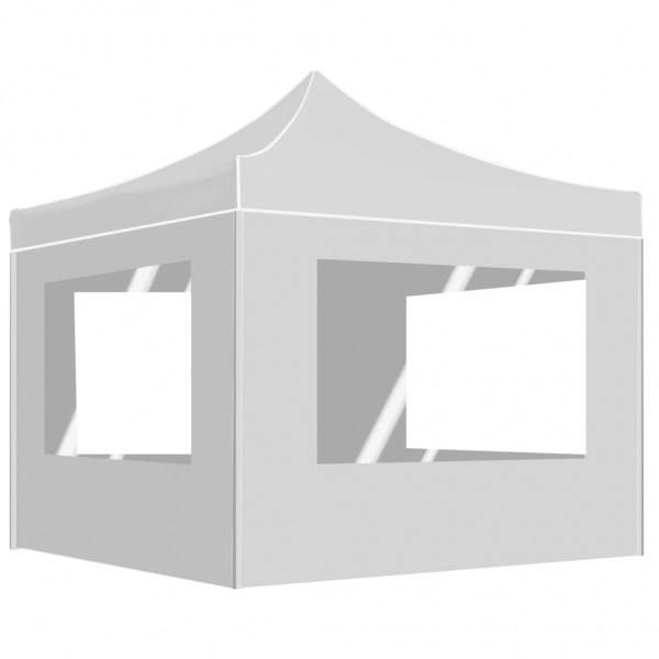 Carpa plegable profesional con paredes aluminio blanco 3x3m D