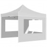 Carpa plegable profesional con paredes aluminio blanco 3x3m 5
