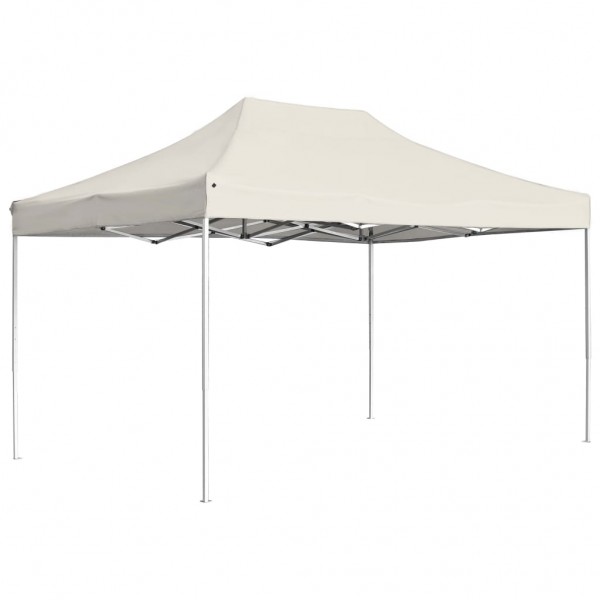 Carpa plegable profesional de aluminio crema 4.5x3 m D