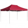 Carpa plegable profesional de aluminio rojo vino tinto 4.5x3m 1