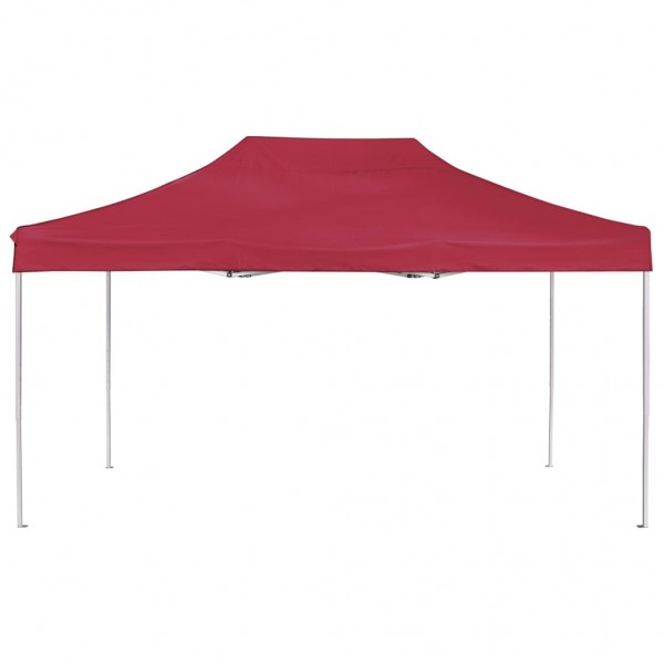 Carpa plegable profesional de aluminio rojo vino tinto 4.5x3m M 3
