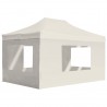 Carpa plegable profesional con paredes aluminio crema 4.5x3 m 1