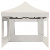 Carpa plegable profesional con paredes aluminio crema 4.5x3 m 5
