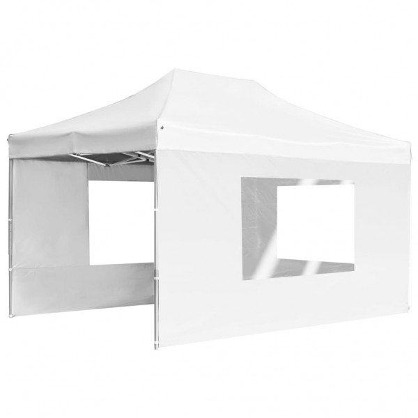 Carpa plegable profesional con paredes aluminio blanca 4.5x3 m M 3