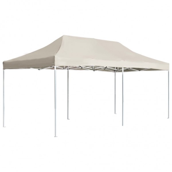 Carpa plegable profesional de aluminio crema 6x3 m D
