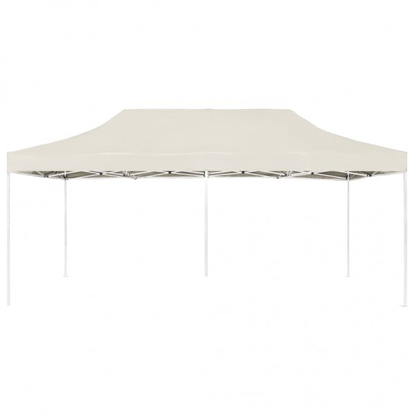 Carpa plegable profesional de aluminio crema 6x3 m M 4