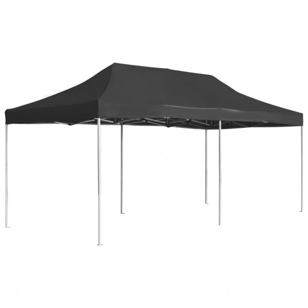 Carpa plegable profesional de aluminio antracita 6x3 m D