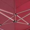 Tenda dobrável prof. para festas alumínio 6x3 m vermelho tinto 2