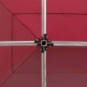 Carpa plegable profesional de aluminio rojo vino tinto 6x3m 3