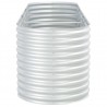 Canteiro elevado de jardim aço galvanizado 320x80x81cm prateado 5