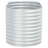 Canteiro elevado de jardim aço galvanizado 160x80x81cm prateado 2