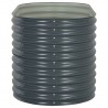 Canteiro elevado de jardim aço galvanizado 160x80x81cm cinzento 4