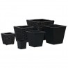 Conjunto de arriates 3 piezas jacinto de agua negro 2