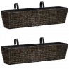 Floreiras de pendurar 2 pcs jacinto de água castanho 1