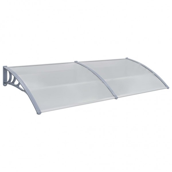Marquesina para puerta PC gris 240x100 cm D