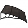 Toldo de porta 120x100 cm PC preto 3