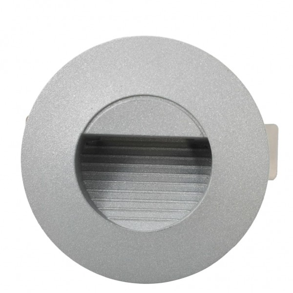 Lámparas LED de pared para jardín 6 uds. redonda plateada 5 W M 5