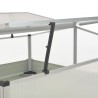 Invernadero de acero galvanizado marrón 100x100x85 cm 2