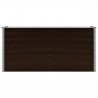 Canteiro elevado de jardim aço galvanizado 160x40x77cm castanho 4