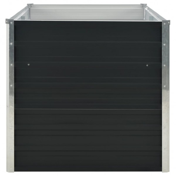 Jardinera elevada acero galvanizado gris antracita 160x80x77cm M 5