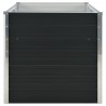 Canteiro jardim elevado 160x80x77 cm aço galvanizado antracite 5