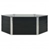 Jardinera elevada acero galvanizado gris antracita 129x129x45cm 2