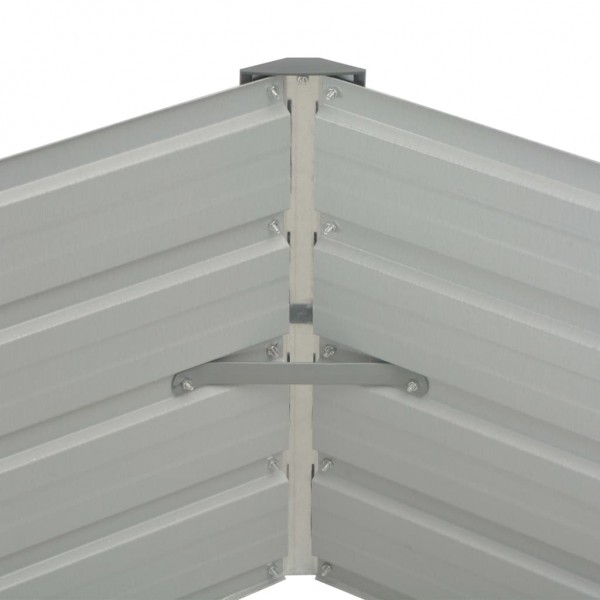 Jardinera elevada acero galvanizado gris antracita 129x129x45cm M 5