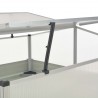 Invernadero de acero galvanizado gris antracita 100x100x77 cm 5