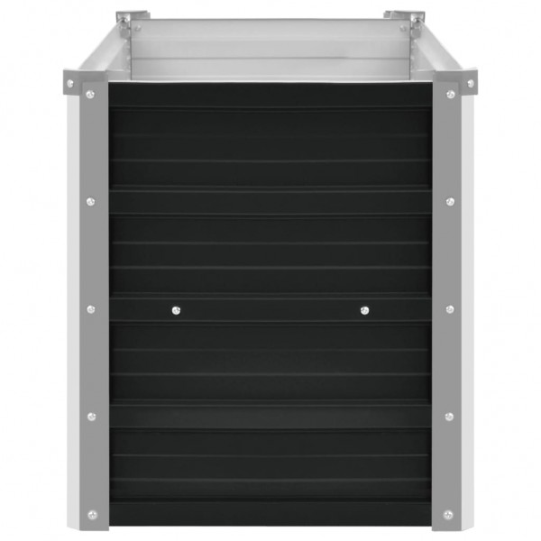 Arriate de acero galvanizado gris antracita 160x40x45 cm M 5