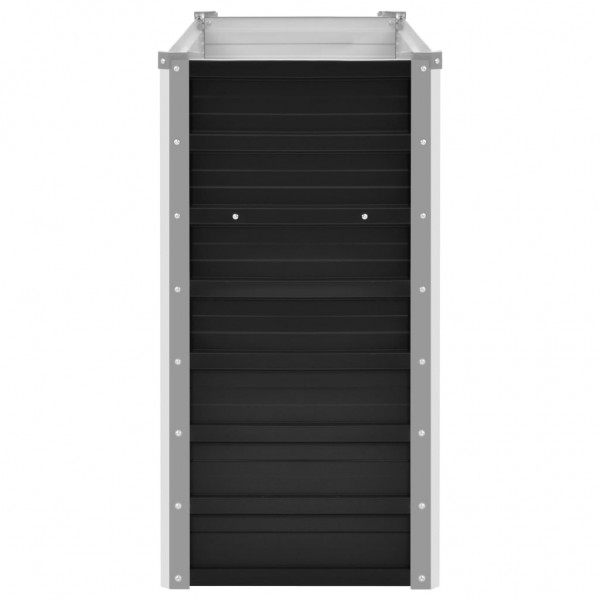 Arriate de acero galvanizado gris antracita 100x40x77 cm M 5