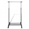 Perchero ajustable para ropa 4 ruedas 1 barras 2