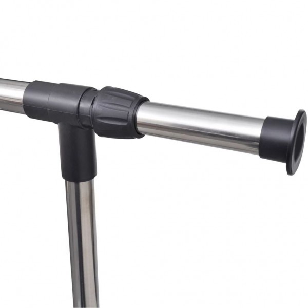 Perchero ajustable para ropa 4 ruedas 1 barras M 4