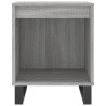 Mesita de noche 2 uds madera ingeniería gris Sonoma 40x35x50 cm 5