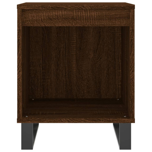 Mesitas noche 2 uds madera ingeniería marrón roble 40x35x50 cm M 5