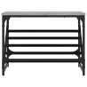 Mueble zapatero madera de ingeniería gris Sonoma 60x30x45 cm 4