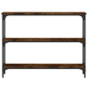 Mesa consola 100x22.5x75cm derivados de madeira carvalho fumado 4