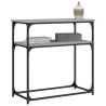 Mesa consola madera de ingeniería gris Sonoma 75x35.5x75 cm 3