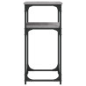 Mesa consola madera de ingeniería gris Sonoma 75x35.5x75 cm 5