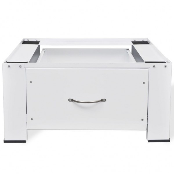 Soporte pedestal para lavadora con cajón blanco M 4
