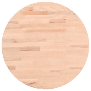 Tablero redondo de madera maciza de haya Ø40x4 cm H