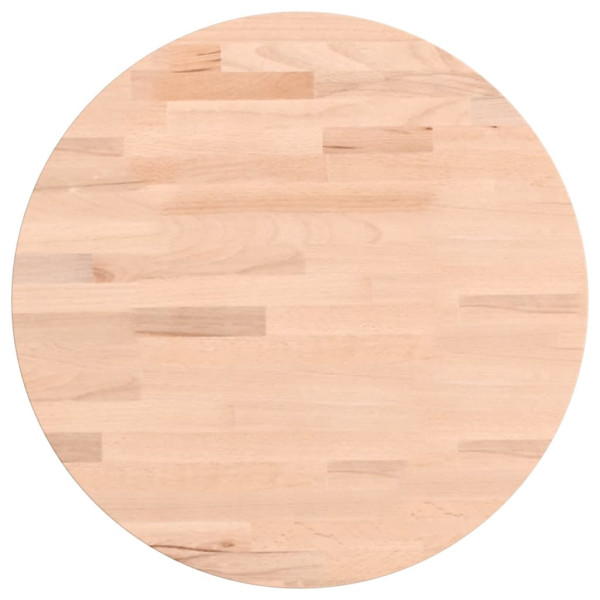 Tablero redondo de madera maciza de haya Ø40x4 cm M 2