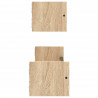Estantes de pared con barras 2 uds roble Sonoma 60x16x14 cm 5