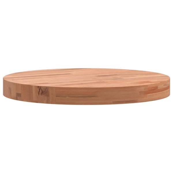 Tablero redondo de madera maciza de haya Ø40x4 cm M 5